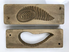 Japanese Wood Kashigata Cake Mold Vtg Sweet Wagashi Takenoko Bamboo Shoot Kg773