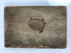 Japanese Wood Kashigata Cake Mold Vtg Sweets Wagashi Minogame Turtle Kame Kg779