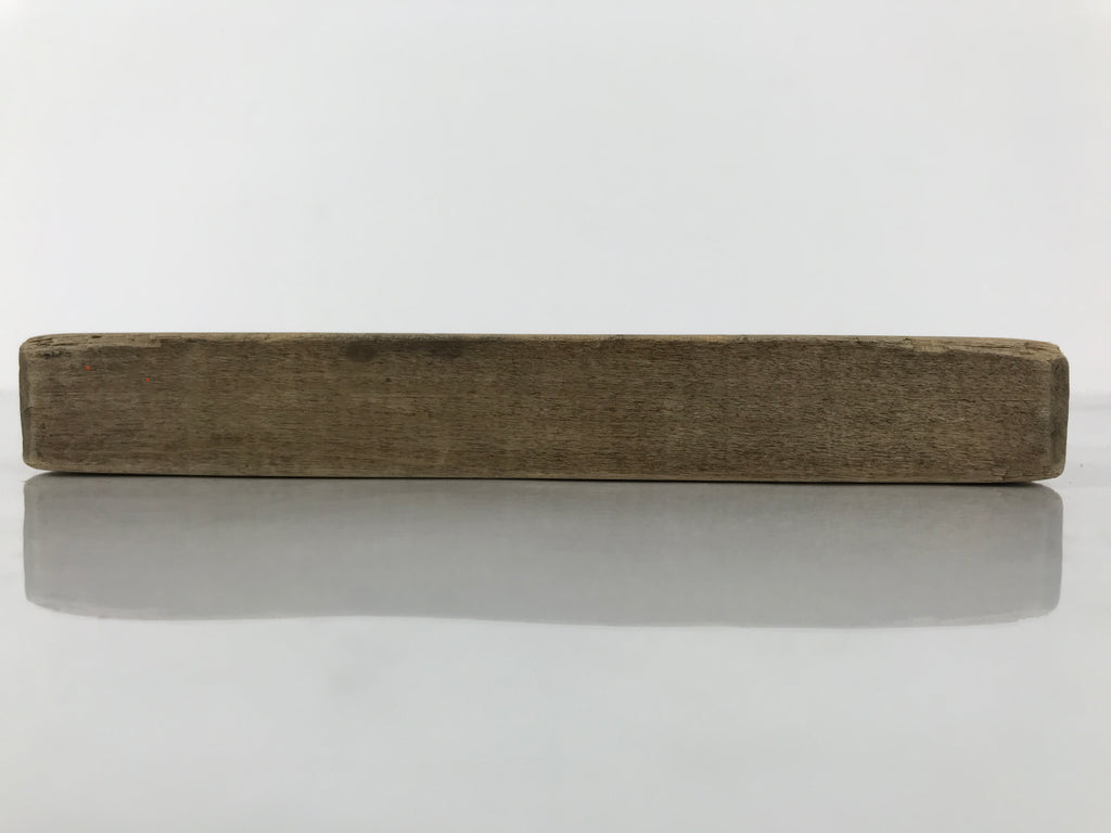 Japanese Wood Kashigata Cake Mold Vtg Wagashi Kikkou Hexagonal Back Plate Kg780