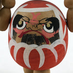 Japanese Wood Kokeshi Doll Daruma With Legs Arms Holding Shamisen Folk Art KF689