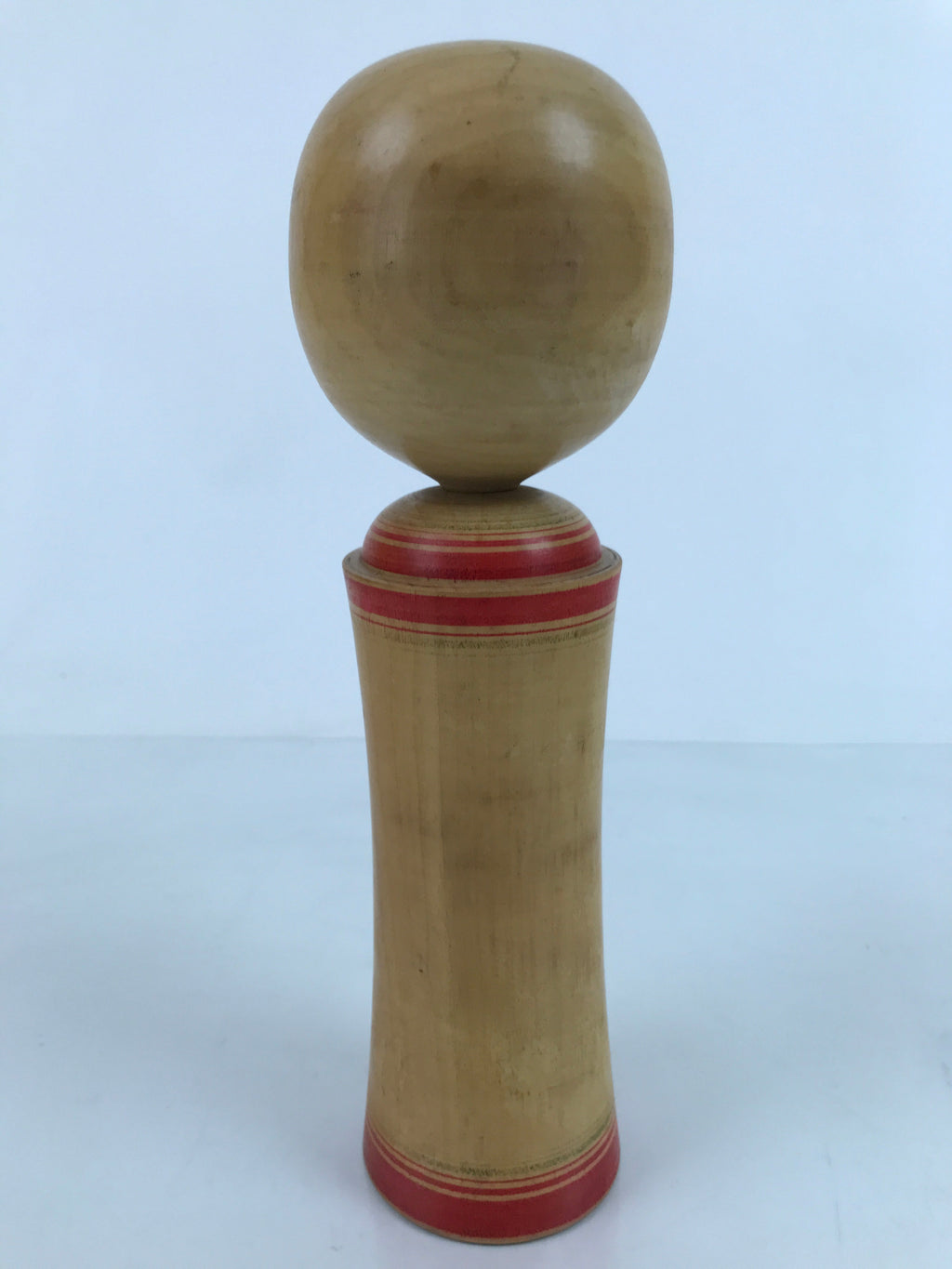 Japanese Wood Kokeshi Doll Figure Vtg Traditional Handmade Toy Red Floral KF688