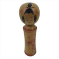 Japanese Wood Kokeshi Doll Figure Vtg Traditional Handmade Toy Red Floral KF688