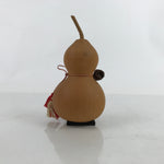 Japanese Wood Kokeshi Doll Hyotan Gourd Vtg Bird Sparrow Souvenir KF704