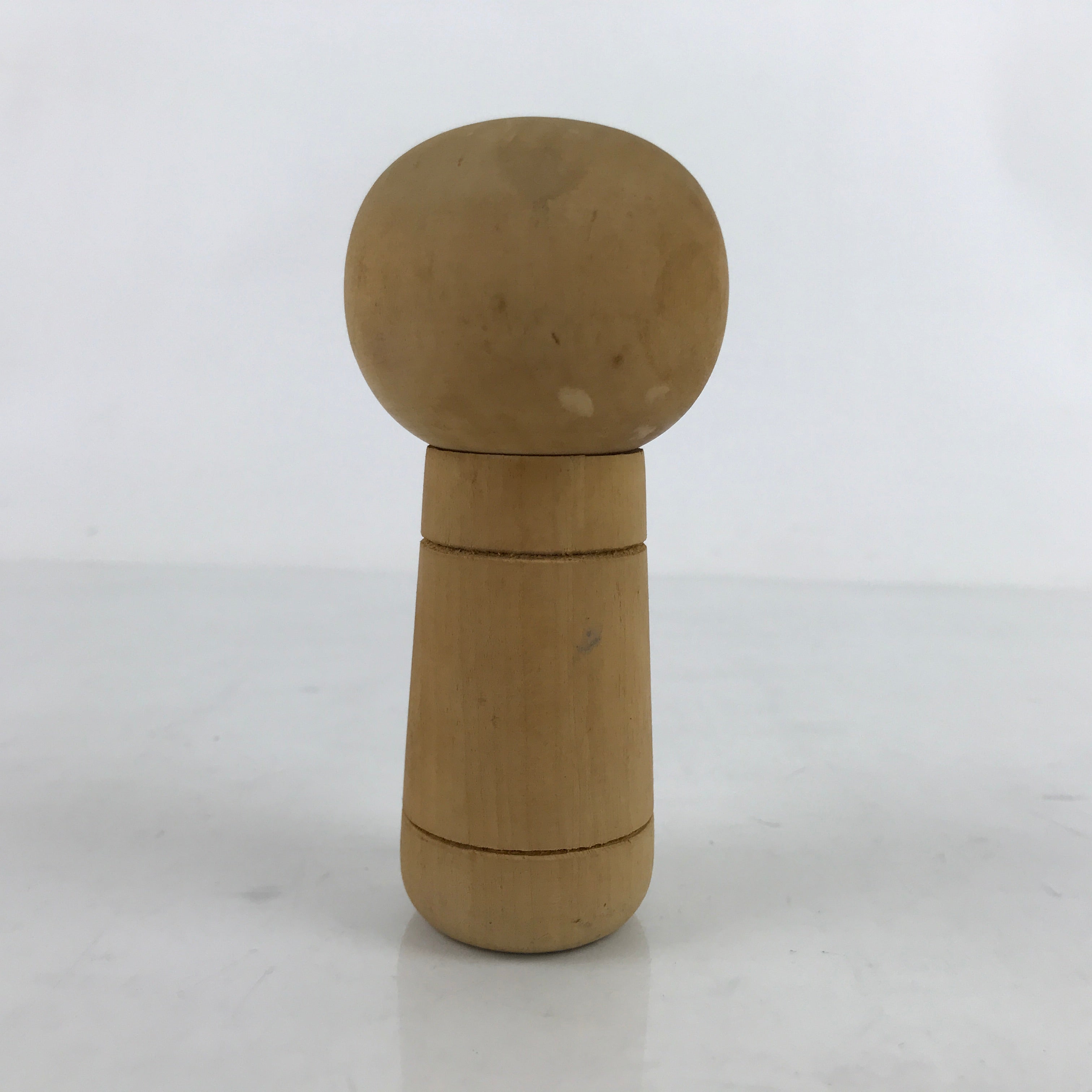 Japanese Wood Kokeshi Doll Painted Vtg Horsetail Shoot Tsukushi Folk Art KF707