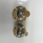 Japanese Wood Kokeshi Doll Pair Vtg Snow Plum Traditional Toy Folk Art KF711