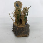 Japanese Wood Kokeshi Doll Vtg Bobblehead Fishing Traditional Toy Folk Art KF714