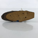 Japanese Wood Kokeshi Doll Vtg Bobblehead Fishing Traditional Toy Folk Art KF714