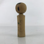 Japanese Wood Kokeshi Doll Vtg Bobblehead Flowers Bird Folk Art KF716