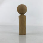 Japanese Wood Kokeshi Doll Vtg Bobblehead Flowers Bird Folk Art KF716