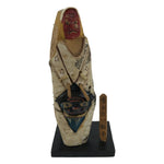 Japanese Wood Kokeshi Doll Vtg Furukawa Sugo Lion Dance Shishimai Folk Art KF712