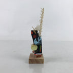 Japanese Wood Kokeshi Doll Vtg Iwate Hanamaki Lion Dance Shishi Odori KF713