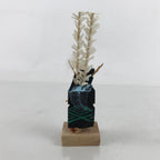 Japanese Wood Kokeshi Doll Vtg Iwate Hanamaki Lion Dance Shishi Odori KF713
