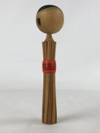 Japanese Wood Kokeshi Doll Vtg Red Obi Folk Art Toy Decoration KF680