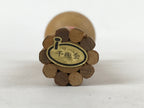 Japanese Wood Kokeshi Doll Vtg Red Obi Folk Art Toy Decoration KF680