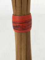 Japanese Wood Kokeshi Doll Vtg Red Obi Folk Art Toy Decoration KF680