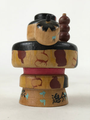 Japanese Wood Kokeshi Doll Woman Kid Dango Vtg Figurine Folk Art Toy KF667