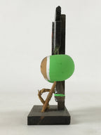 Japanese Wood Kokeshi Dolls Hanging Swinging Vtg Folk Art Decoration Green KF672