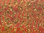 Japanese Wood Lacquered Base Silk Soft Pillow Vtg Red Geisha Takamakura JK597