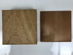Japanese Wood Lidded Lacquer Bowl Storage Box Inside 23.3x23.3x6.6cm Brown X178
