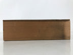 Japanese Wood Lidded Lacquer Bowl Storage Box Inside 23.3x23.3x6.6cm Brown X178