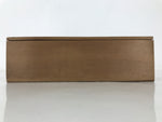 Japanese Wood Lidded Lacquer Bowl Storage Box Inside 23.3x23.3x6.6cm Brown X178