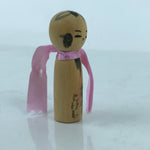 Japanese Wood Michinoku Kokeshi Doll Vtg Mini Size Traditional Toy Folk KF724