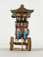 Japanese Wood Paper Miniature Gion Festival Car Vtg Mikoshi Dashi Folk Toy KF675