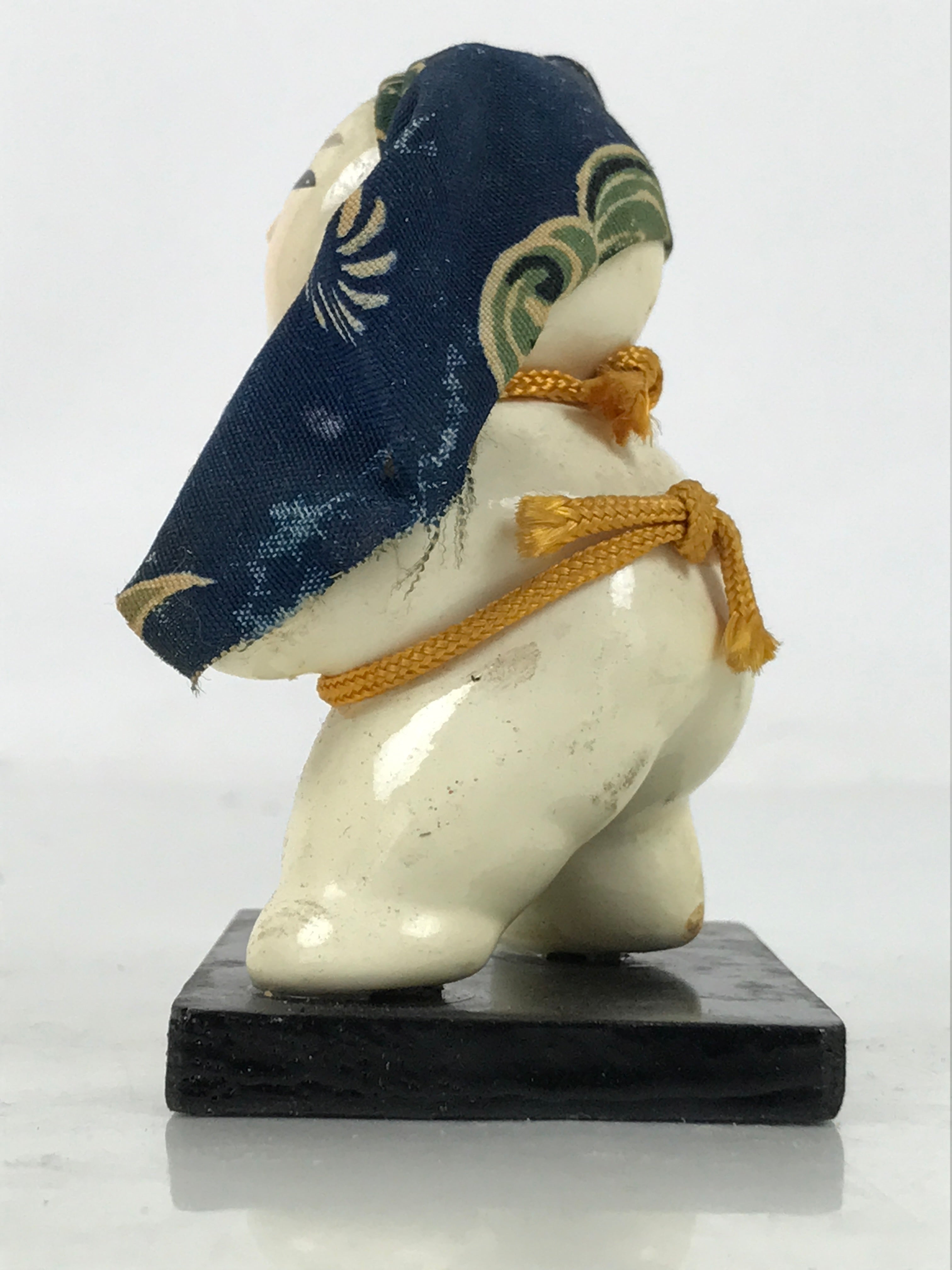 Japanese Wood Pulp Kokeshi Doll Vtg Lion Dance Shishimai Boy Kaga Ningyo KF750