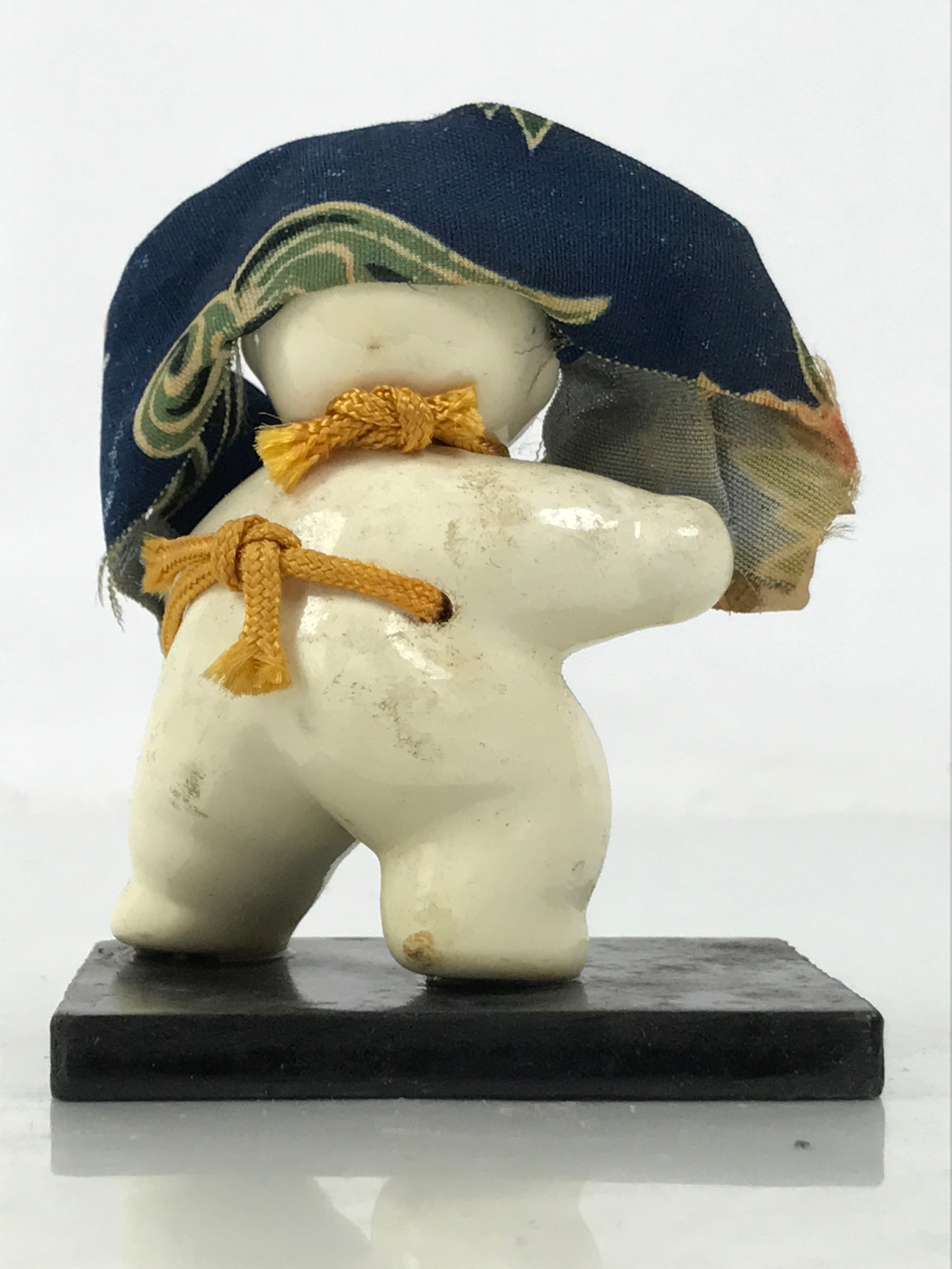 Japanese Wood Pulp Kokeshi Doll Vtg Lion Dance Shishimai Boy Kaga Ningyo KF750