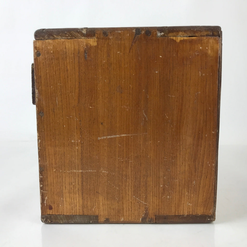 Japanese Wood Tansu Storage Chest Haribako Sewing Box 3 Drawers Brown T400