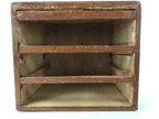 Japanese Wood Tansu Storage Chest Haribako Sewing Box 3 Drawers Brown T400