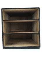 Japanese Wood Tansu Storage Chest Haribako Sewing Box 3 Drawers Pine Tree T399
