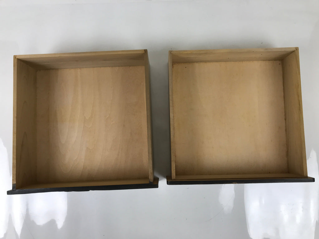 Japanese Wood Tansu Storage Chest Haribako Sewing Box 3 Drawers Pine Tree T399