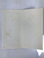 Japanese Woodblock Print Paper Card Vtg Geisha Kimono Kabuki Gold P391