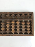 Japanese Wooden Abacus Soroban Math Calculating Tool Vtg 1/4 Beads 13 Rows ST68