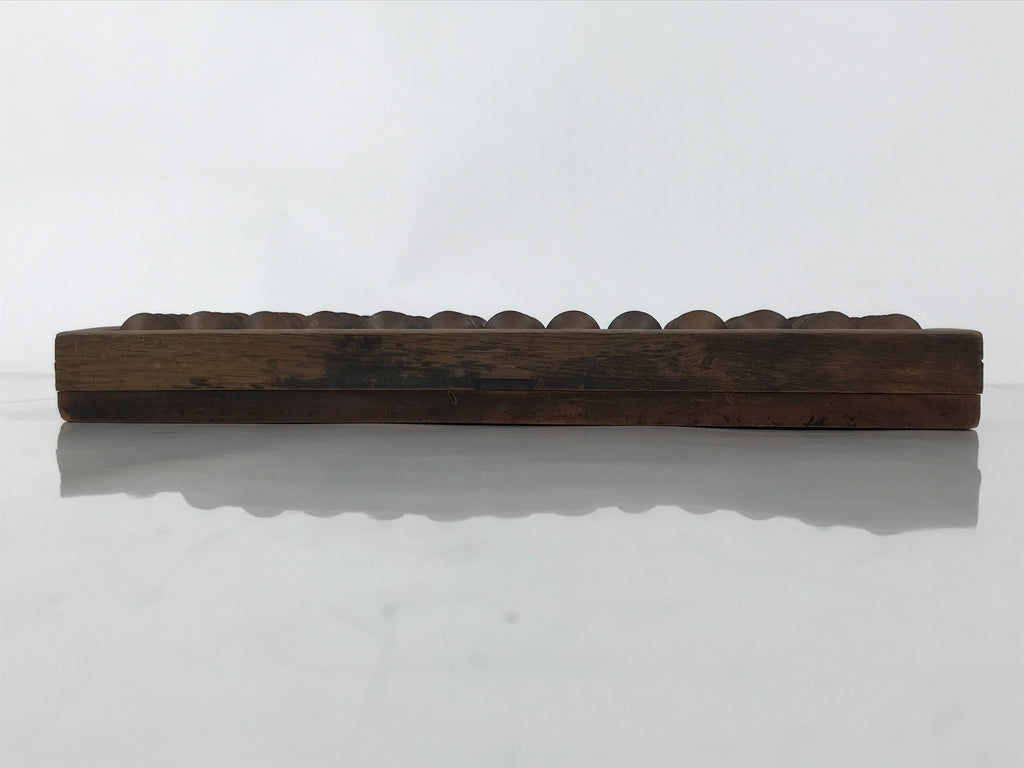 Japanese Wooden Abacus Soroban Math Calculating Tool Vtg 1/4 Beads 13 Rows ST68
