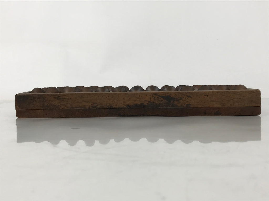 Japanese Wooden Abacus Soroban Math Calculating Tool Vtg 1/4 Beads 13 Rows ST68