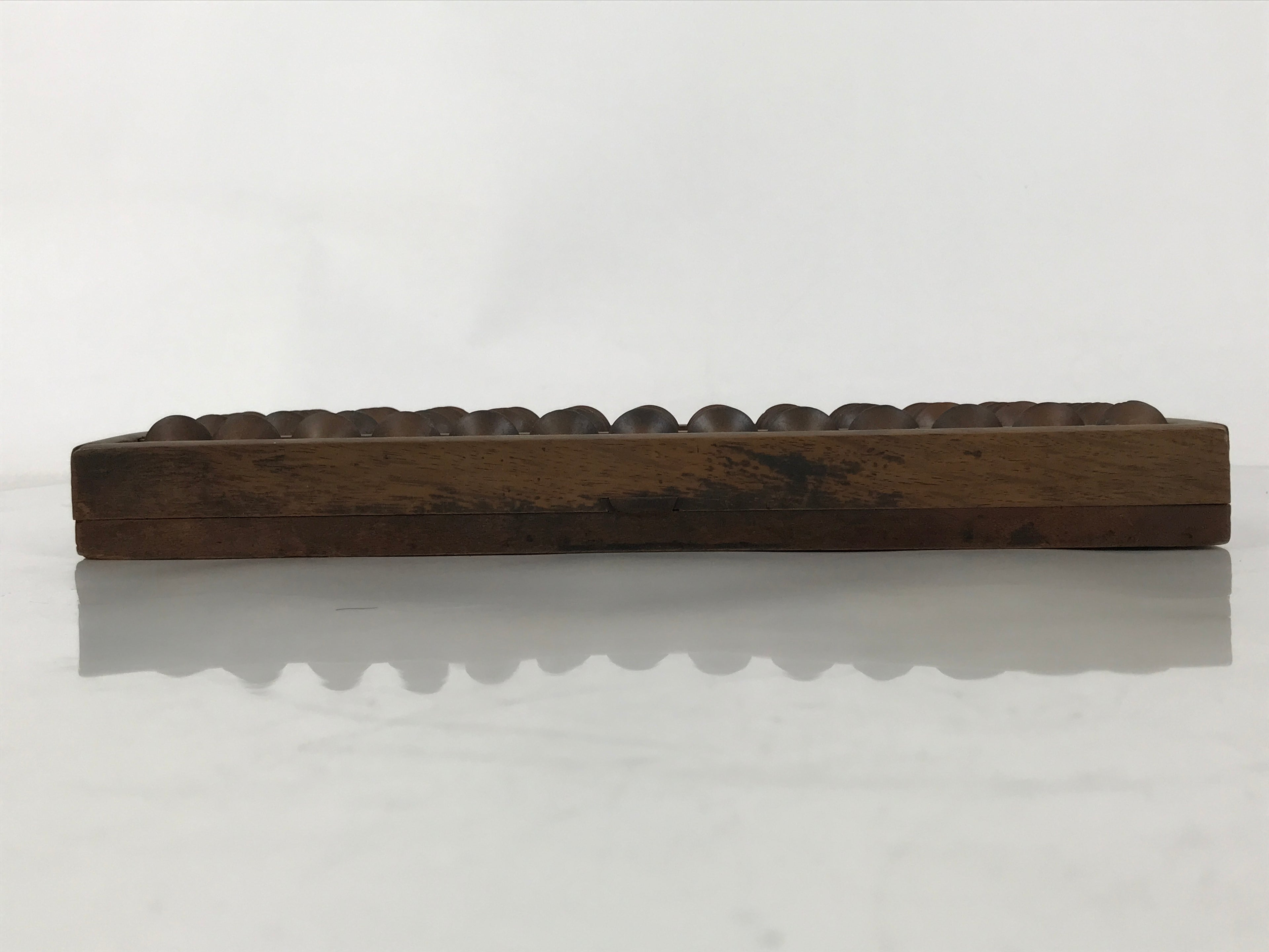 Japanese Wooden Abacus Soroban Math Calculating Tool Vtg 1/4 Beads 13 Rows ST68