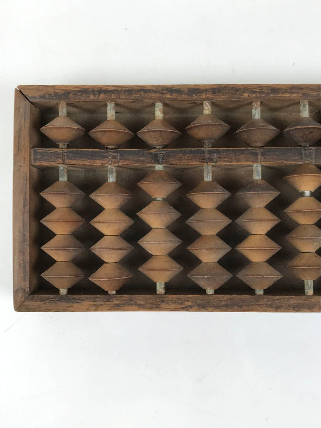 Japanese Wooden Abacus Soroban Math Calculating Tool Vtg 1/4 Beads 13 Rows ST68