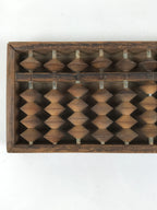 Japanese Wooden Abacus Soroban Math Calculating Tool Vtg 1/4 Beads 13 Rows ST68