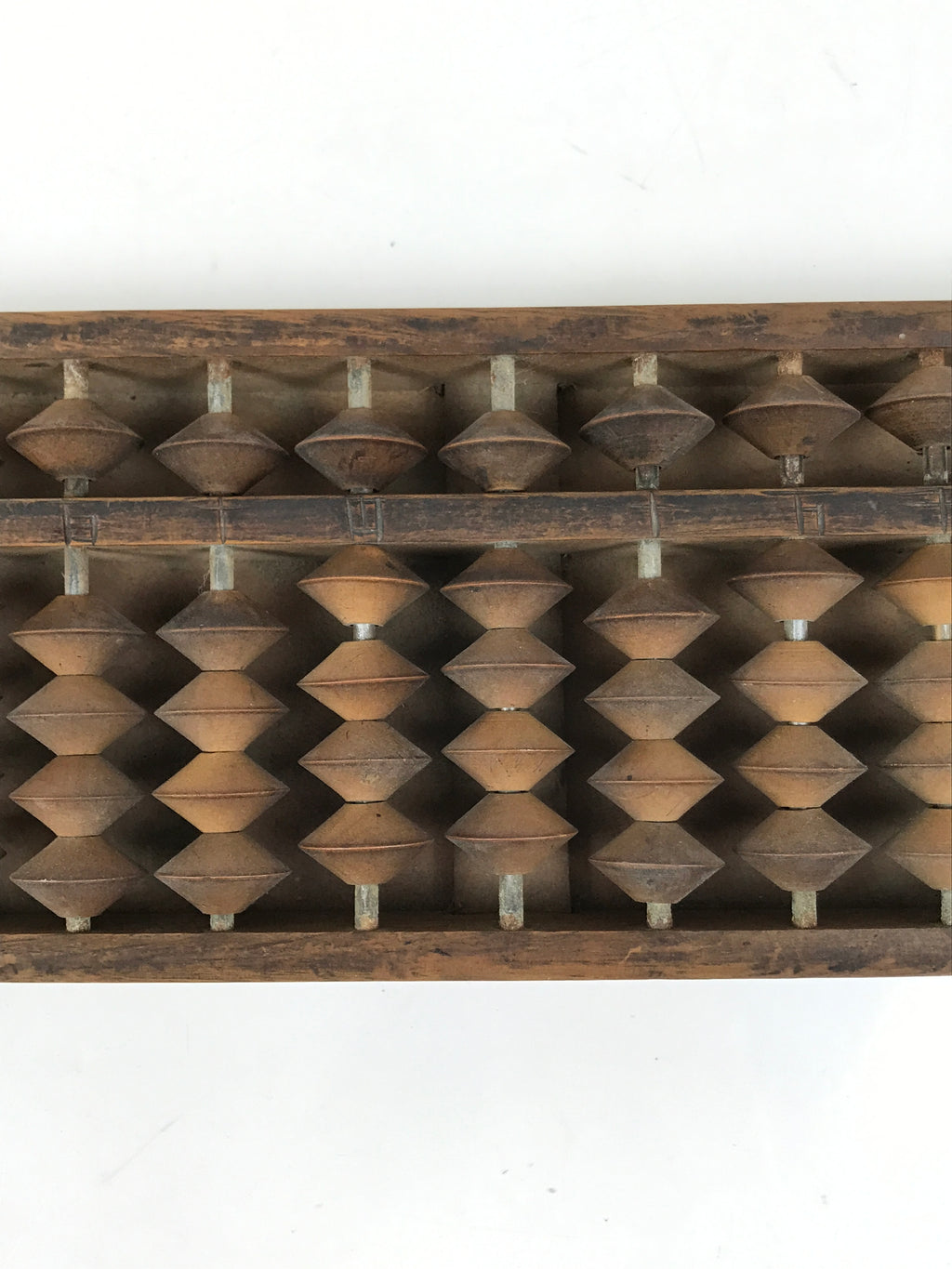 Japanese Wooden Abacus Soroban Math Calculating Tool Vtg 1/4 Beads 13 Rows ST68