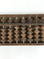 Japanese Wooden Abacus Soroban Math Calculating Tool Vtg 1/4 Beads 13 Rows ST68