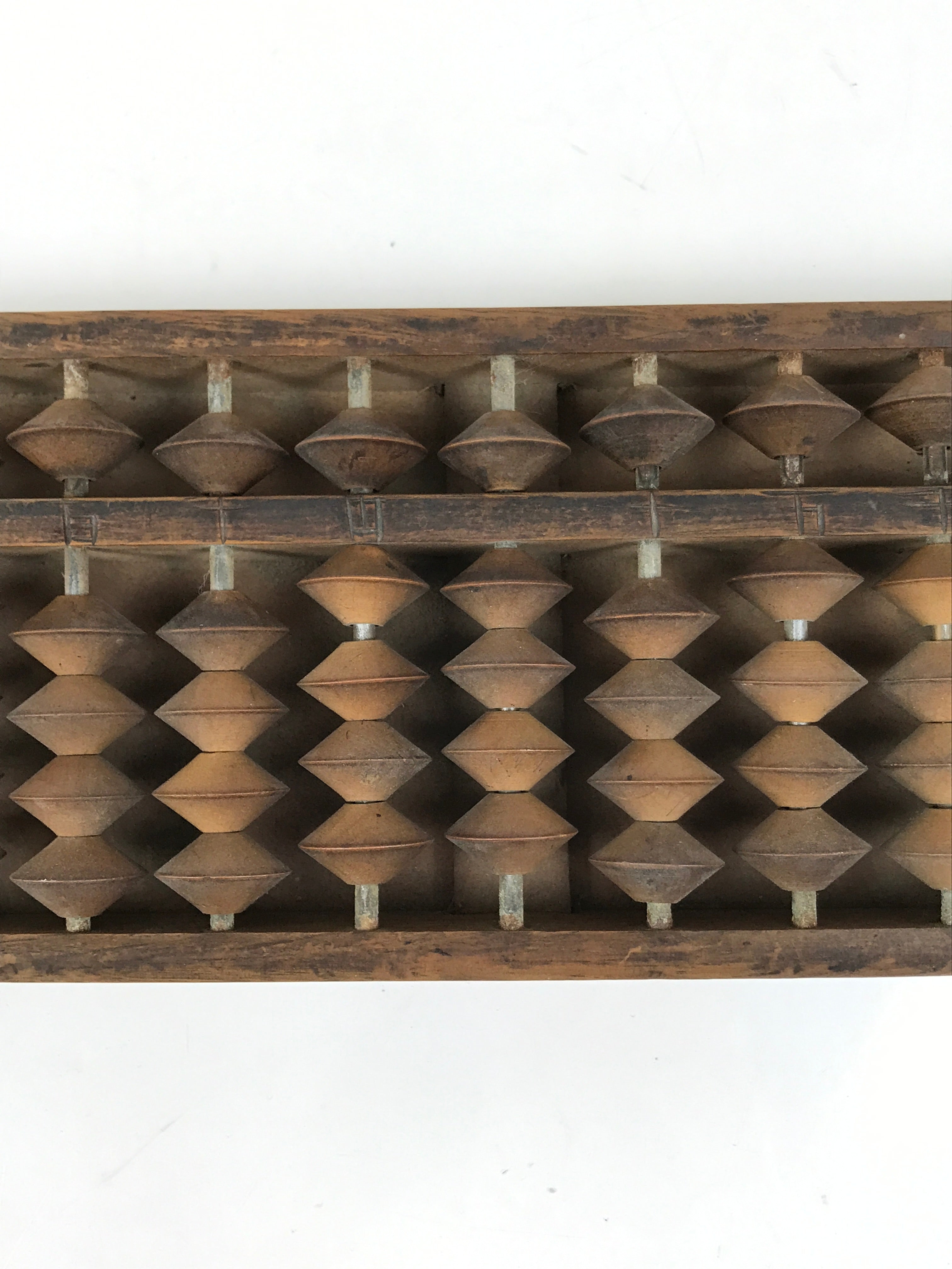 Japanese Wooden Abacus Soroban Math Calculating Tool Vtg 1/4 Beads 13 Rows ST68