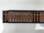 Japanese Wooden Abacus Soroban Math Calculating Tool Vtg 1/4 Beads 23 Rows ST75