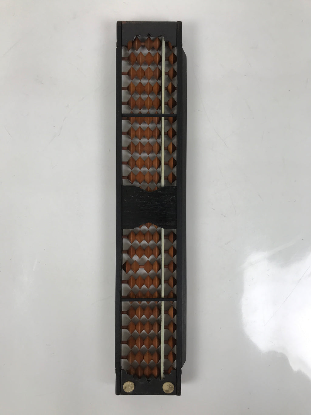 Japanese Wooden Abacus Soroban Math Calculating Tool Vtg 1/4 Beads 23 Rows ST75