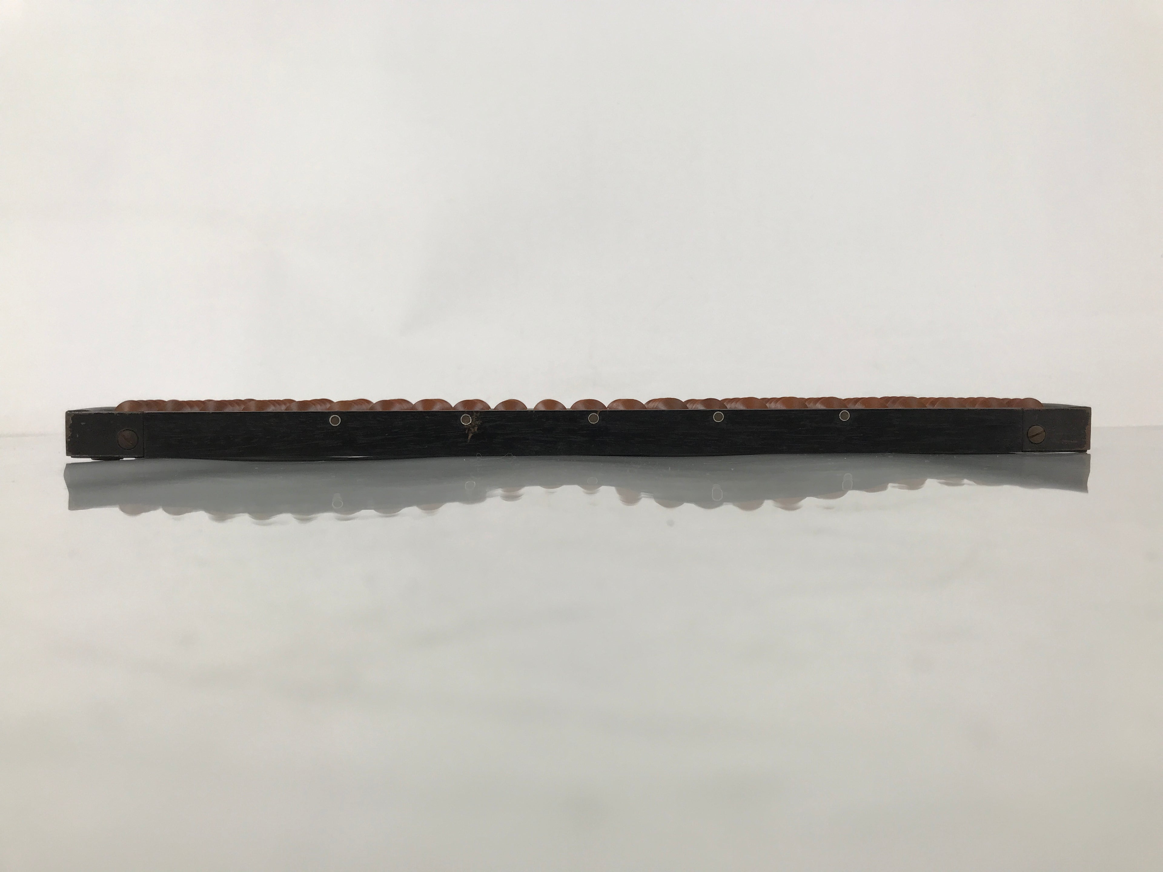 Japanese Wooden Abacus Soroban Math Calculating Tool Vtg 1/4 Beads 23 Rows ST75