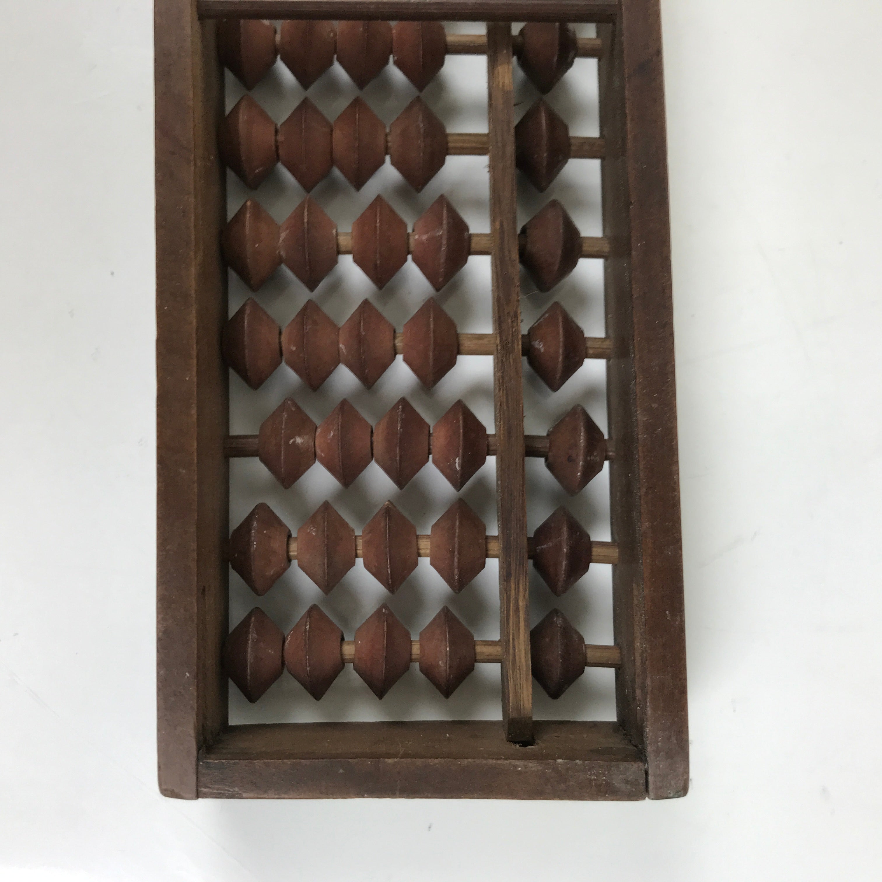 Japanese Wooden Abacus Soroban Math Calculating Tool Vtg 1/4 Beads 27 Rows ST71