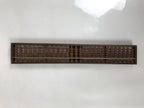 Japanese Wooden Abacus Soroban Math Calculating Tool Vtg 1/4 Beads 27 Rows ST71