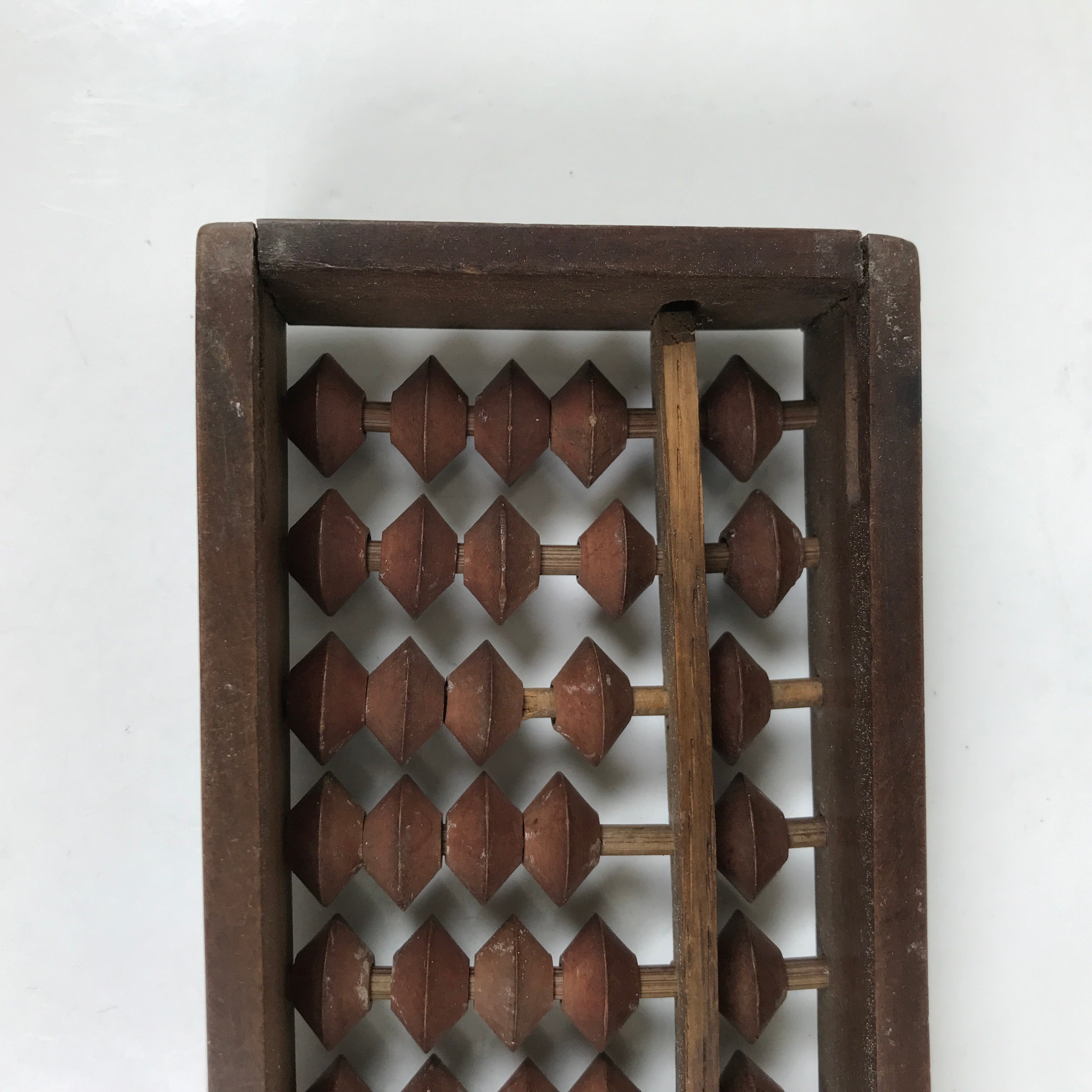 Japanese Wooden Abacus Soroban Math Calculating Tool Vtg 1/4 Beads 27 Rows ST71
