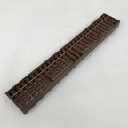 Japanese Wooden Abacus Soroban Math Calculating Tool Vtg 1/4 Beads 27 Rows ST71